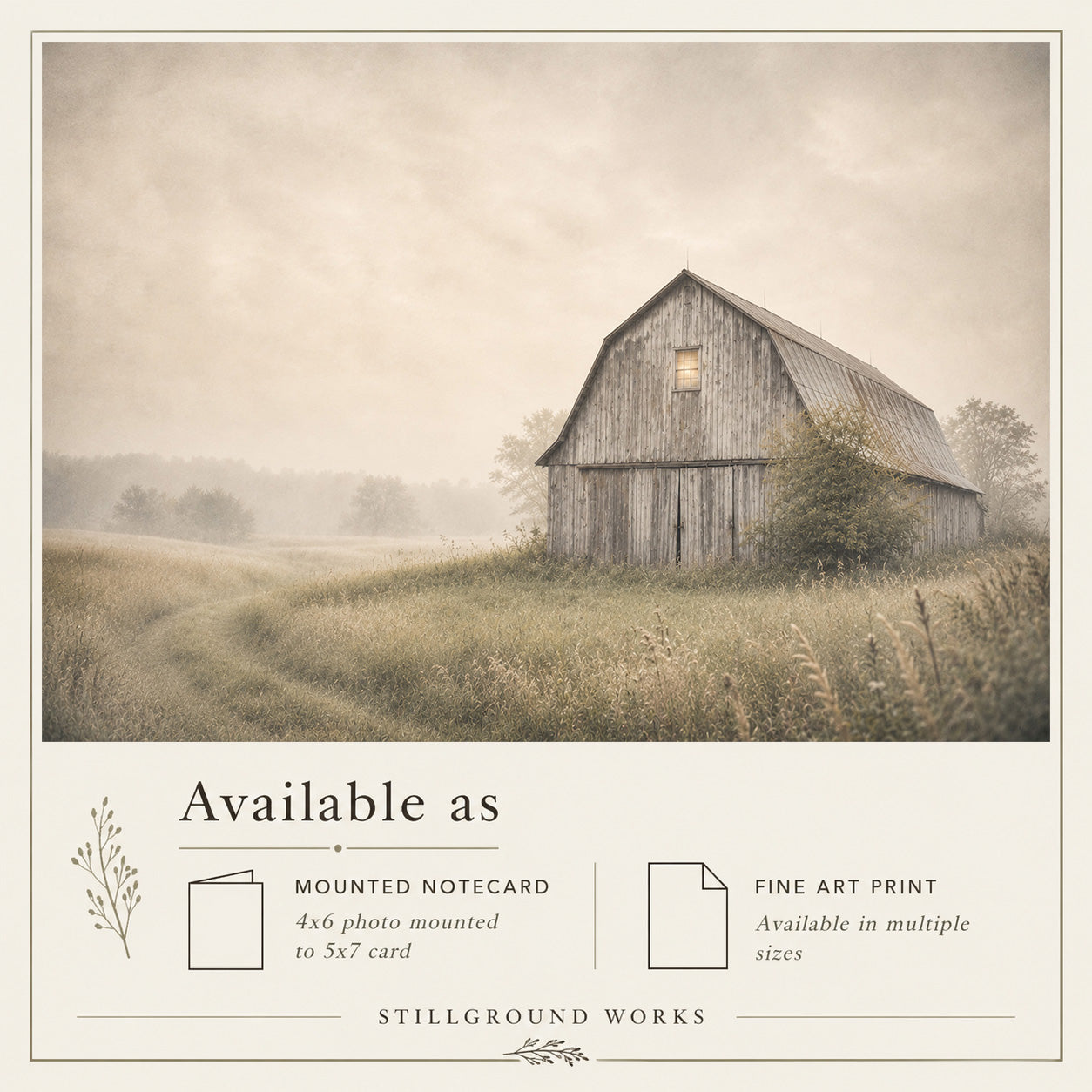 Returning Home | Rural Barn Art Print & Notecard