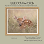 Safe Here | Whitetail Fawn Art Print & Notecard