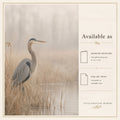 The Art Of Waiting | Great Blue Heron Art Print & Notecard