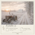 The Work Remains | Tractor Art Print & Notecard